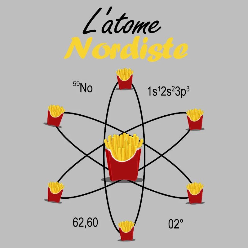 Nördliches Atom Geschenk Ch'ti Science Pride Emblem