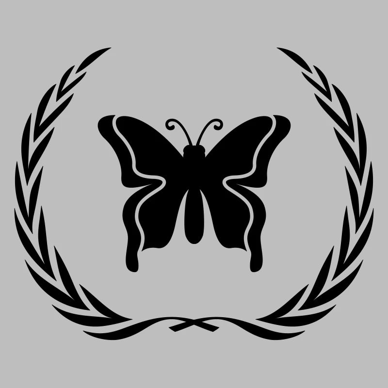 Couronne de symbole de papillon