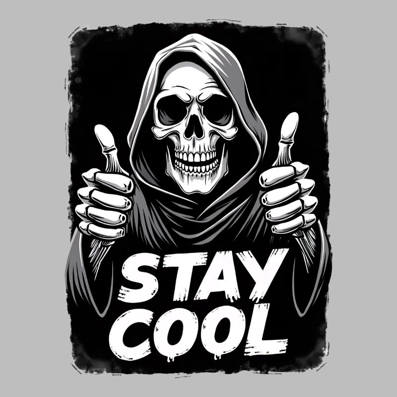 Stay Cool Grim Reaper Skull