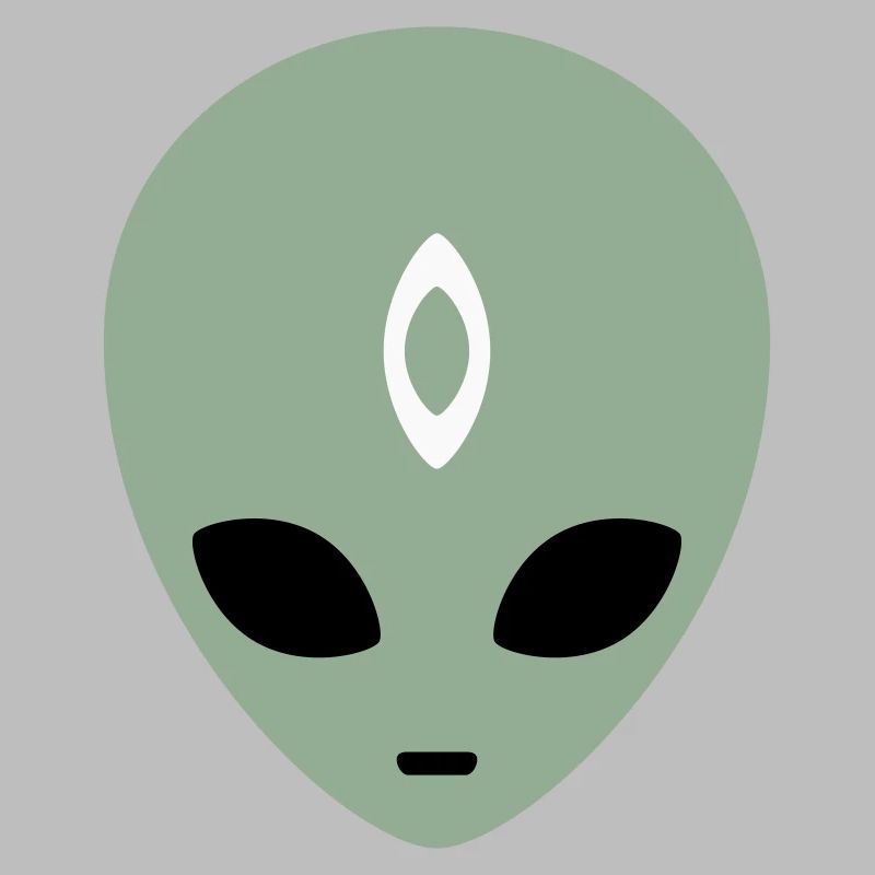 Alien Head Third Eye (three colours)