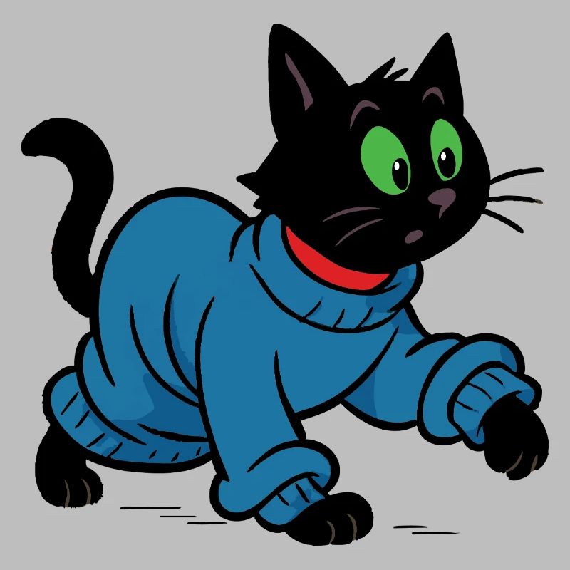 Meeko in oversized sweater