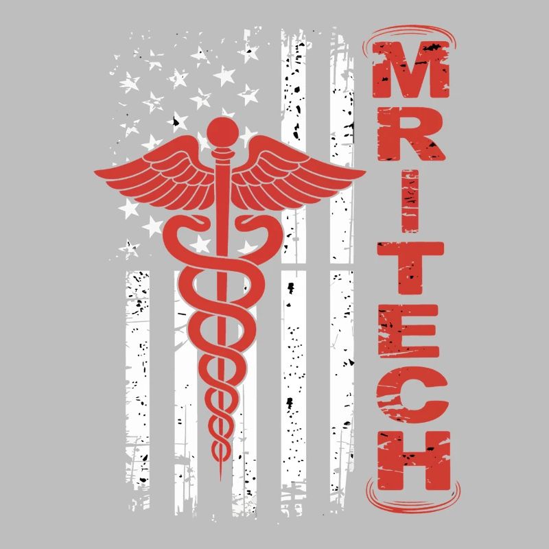 Rote MedTech Caduceus Flagge