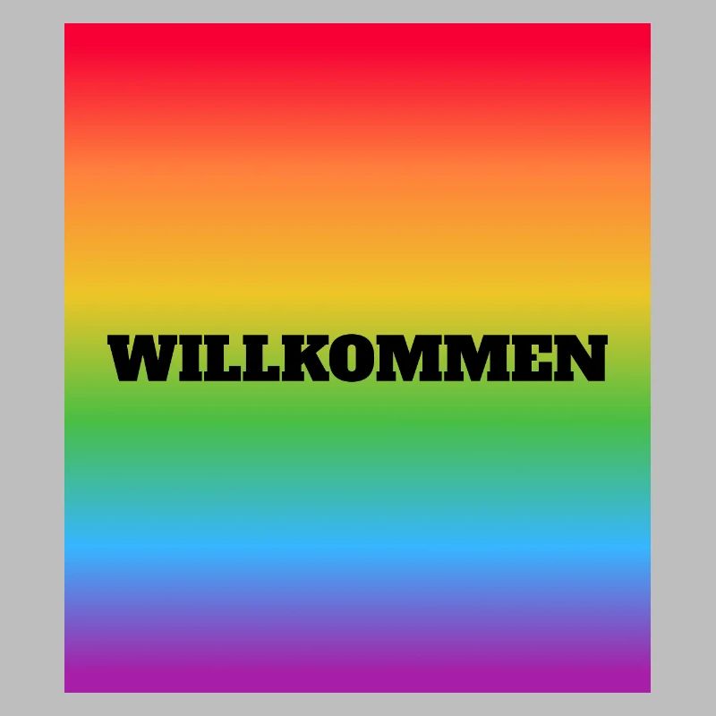 Willkommen Rainbow Welcome