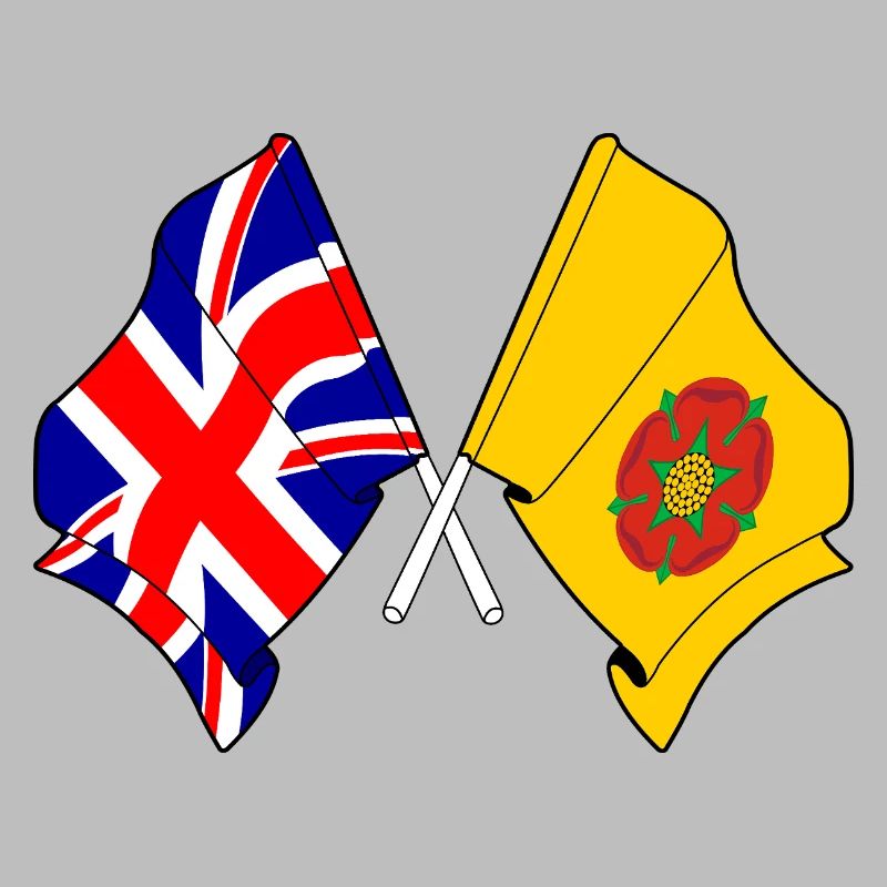 Drapeau du Lancashire et de la Grande-Bretagne