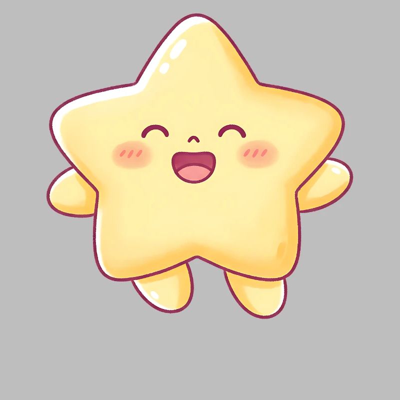 Kawaii Sternchen Lächeln Stern Kinder