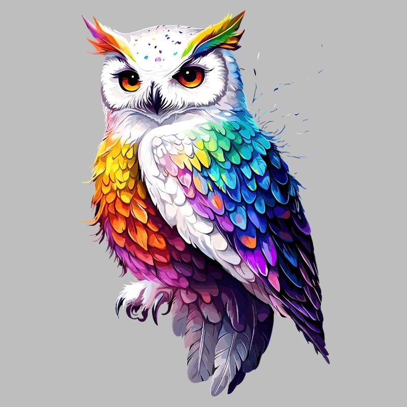 Schneeeule Weiße Eule Kauz Uhu Owl Schnee Eulen