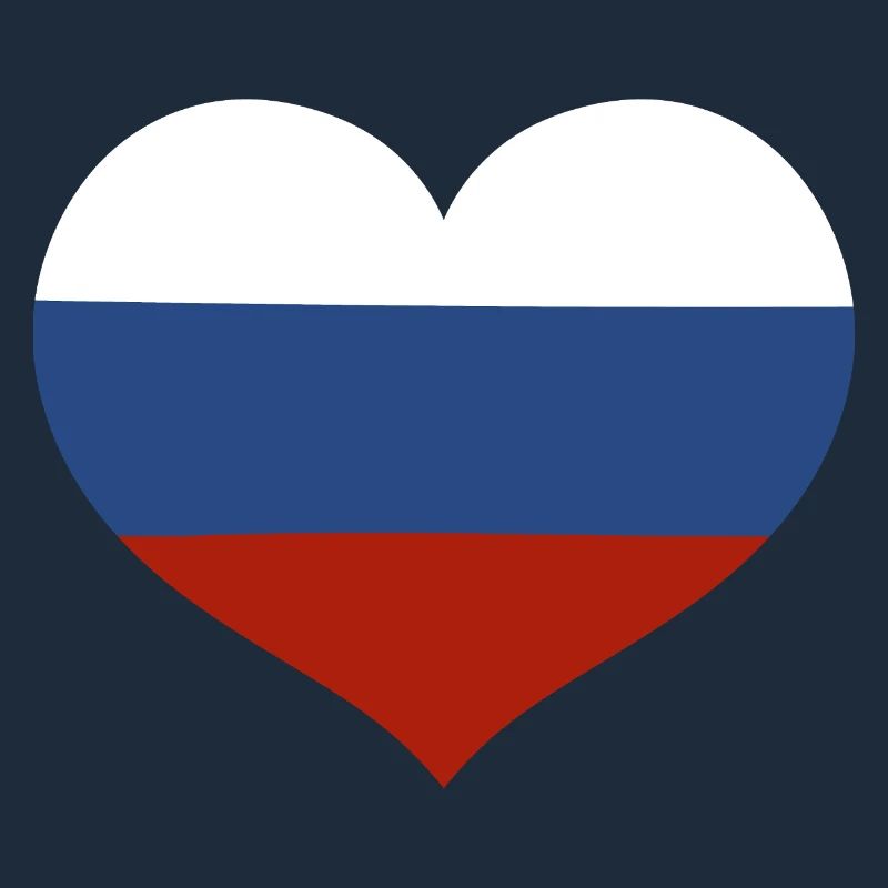 Drapeau du cœur de la Russie