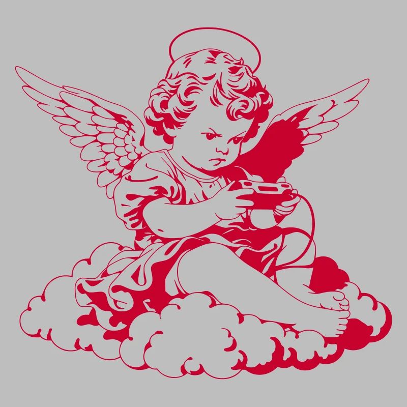 Gaming Angel – Cherub with Controller