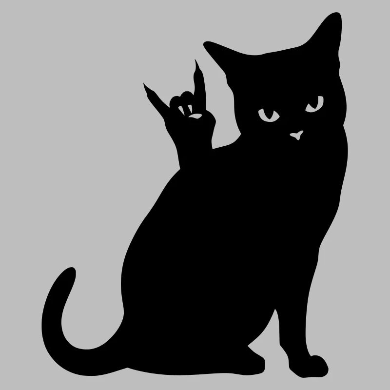 Chat Noir – Silhouette de cornes de diable