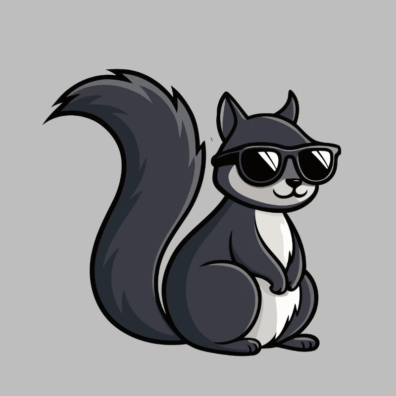 Coole Eichhörnchen-Dunkle Brille