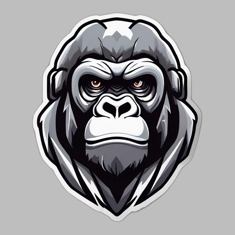 Gorilla-Krieger-Grafik