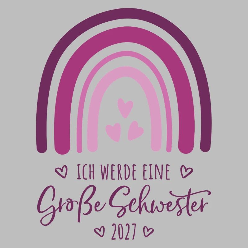 Ich werde eine Große Schwester 2027 Regenbogen
