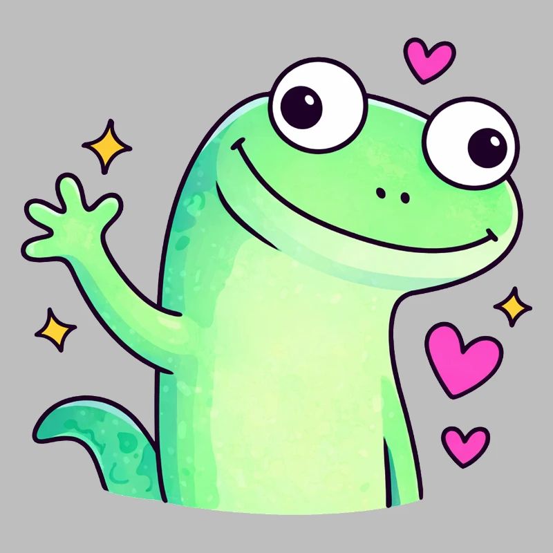 Cute Doodle Chameleon Shirt | Lizard Lizard Lizard