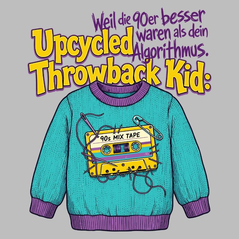 90er Upcycled Throwback Retro Kassette