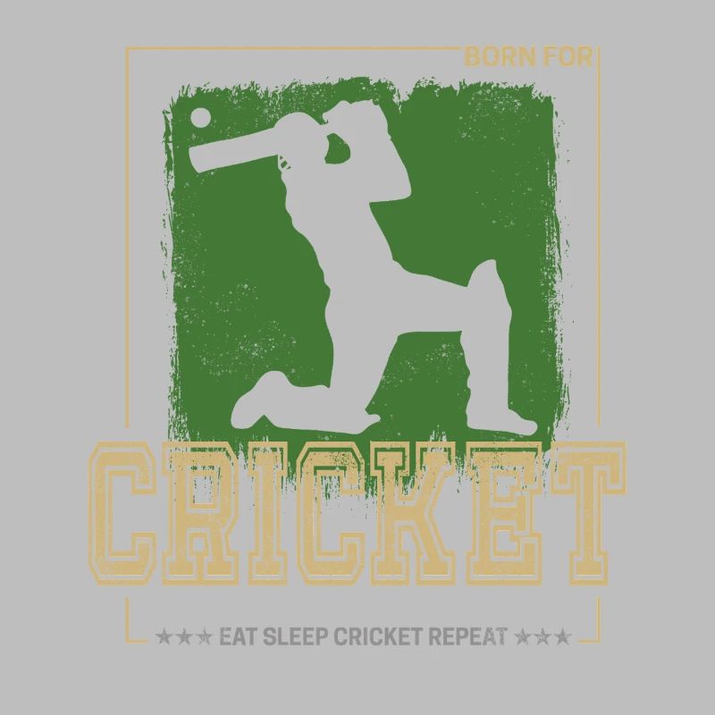 Cricket Batsman Design für Pitcher oder Trainer