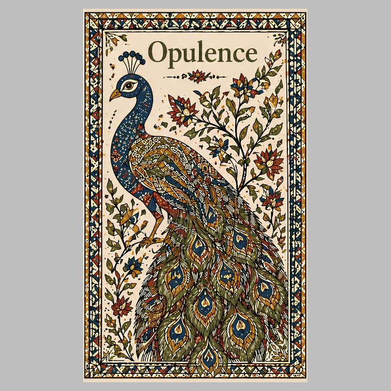 Pfau der Opulenz – Ornamentkunst