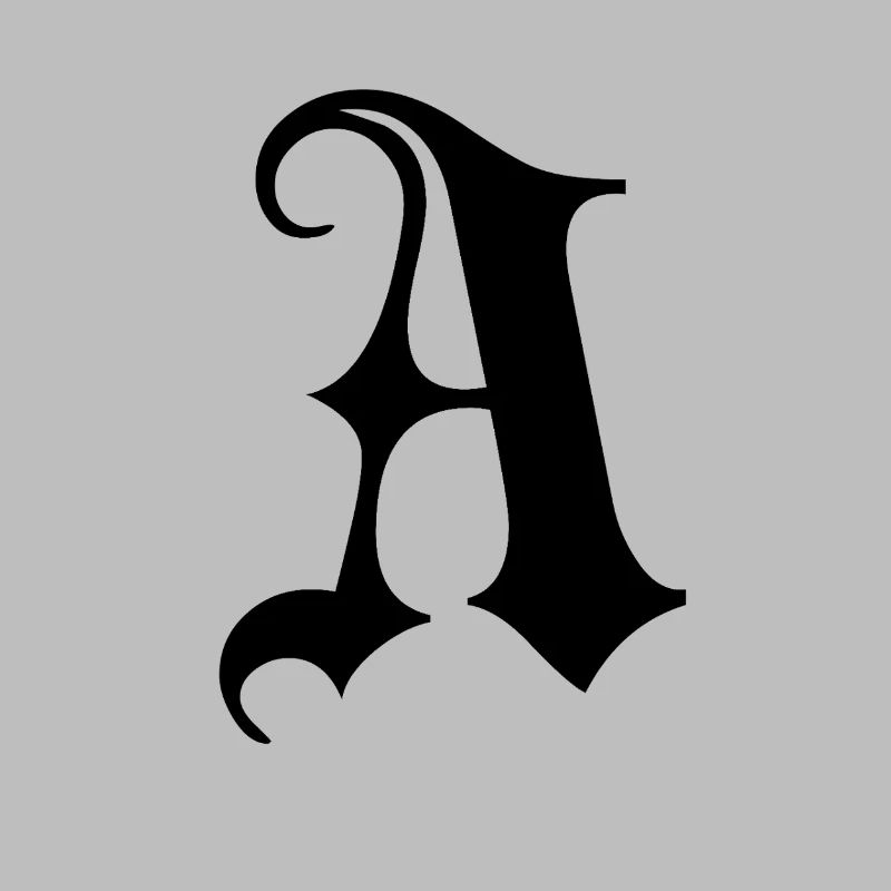Verziertes Gothic Ein Monogramm