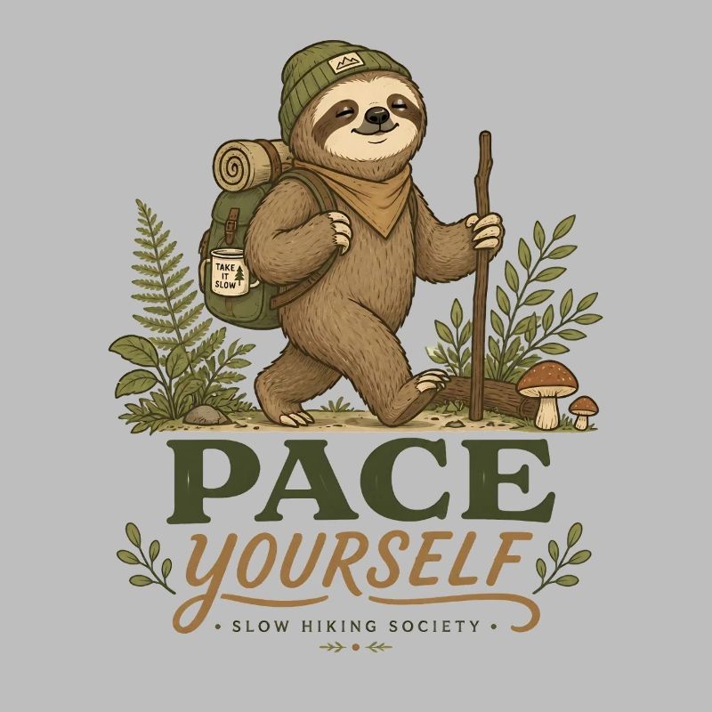 Pace Yourself Sloth Hiking