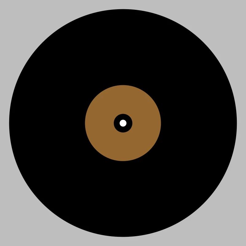 Base de boîte de texte en cercle de disque vinyle