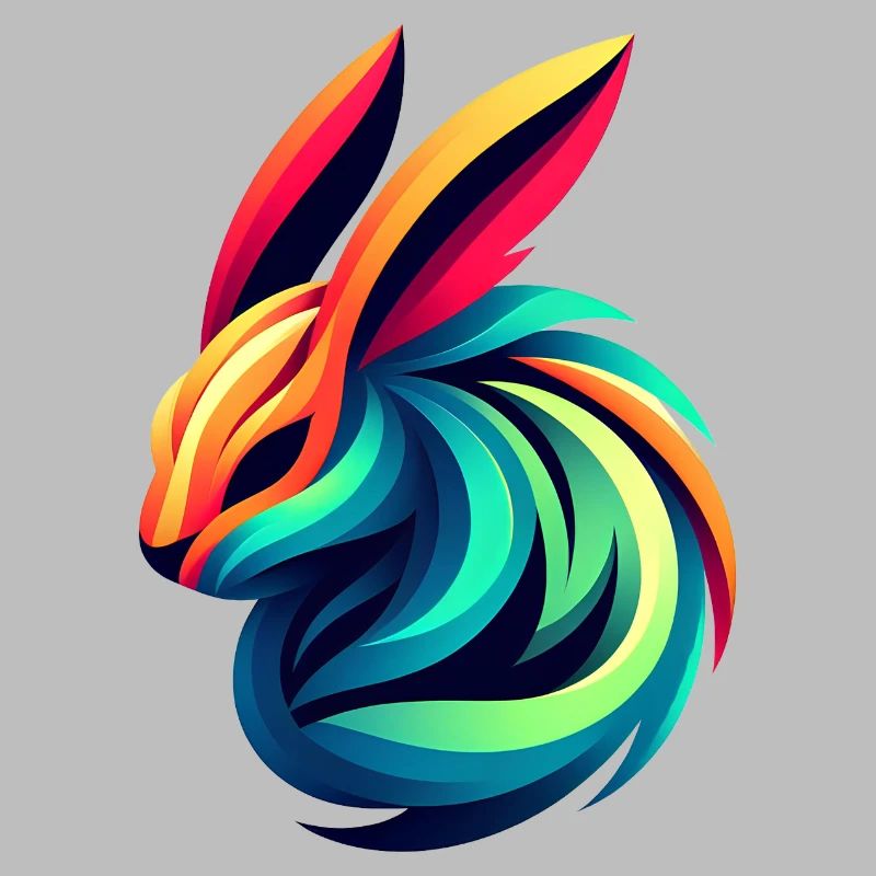Lapin Couleur Éclatante