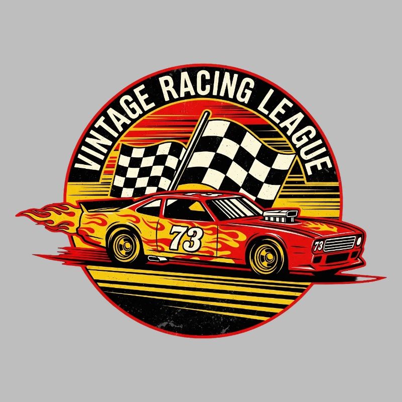 Conception de drapeaux de course vintage