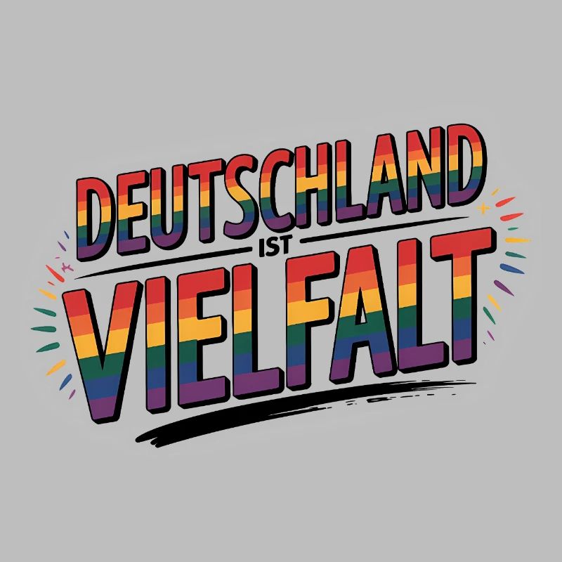 Germany is Diversity - Cool Pride Logo
