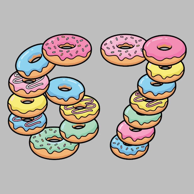 Pastel Donut Stack 67 Muster