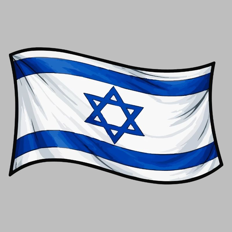 Drapeau israélien : Étoile de David