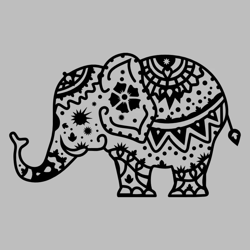 Decorated Indian elephant