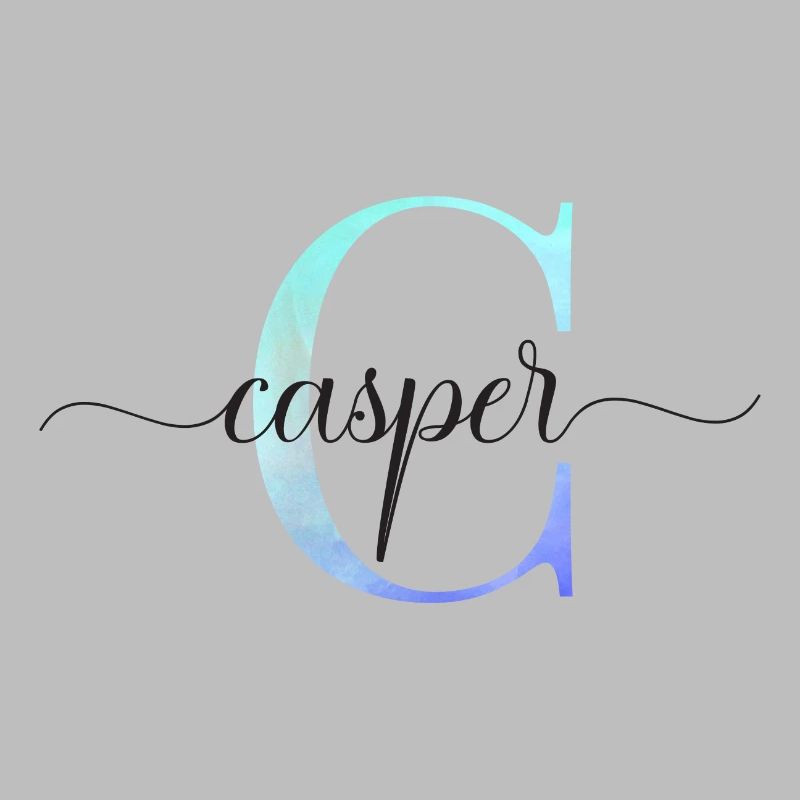 C| Monogramm | Name | Casper | Watercolor