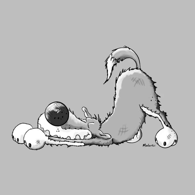 Happy Grey Wolf