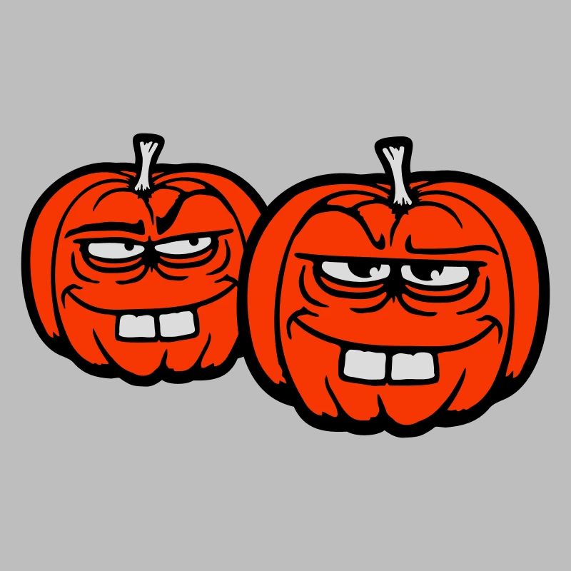 Two Naughty Pumpkins Silly Funny Halloween Team