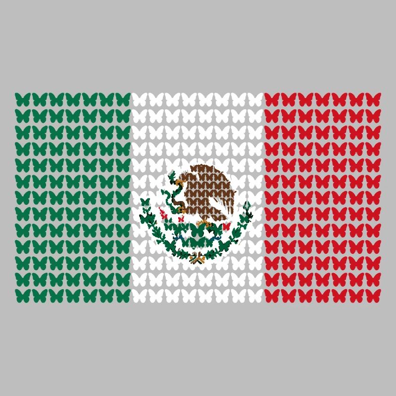 Mexico Raster Flag Pattern