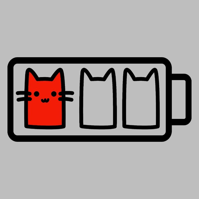 Low battery cat