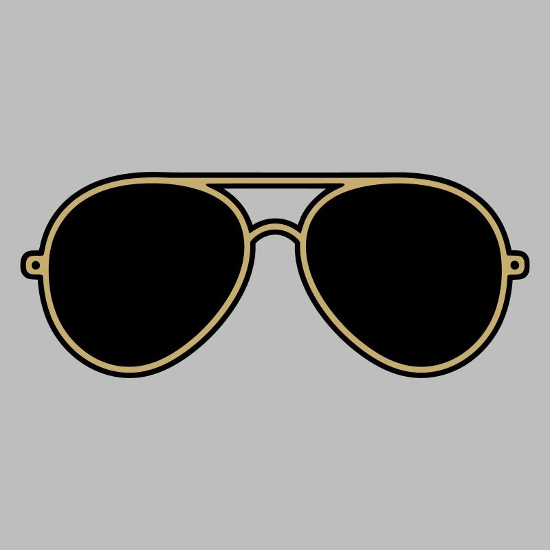 Iconic Gold & Black Aviator Goggles