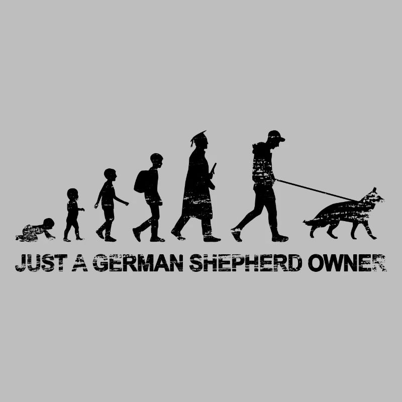 Nur ein Schäferhund Besitzer