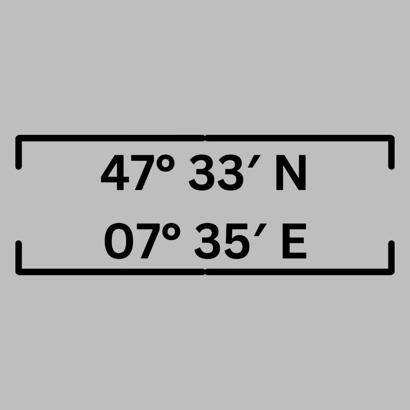 coordinates Basel Minimalist