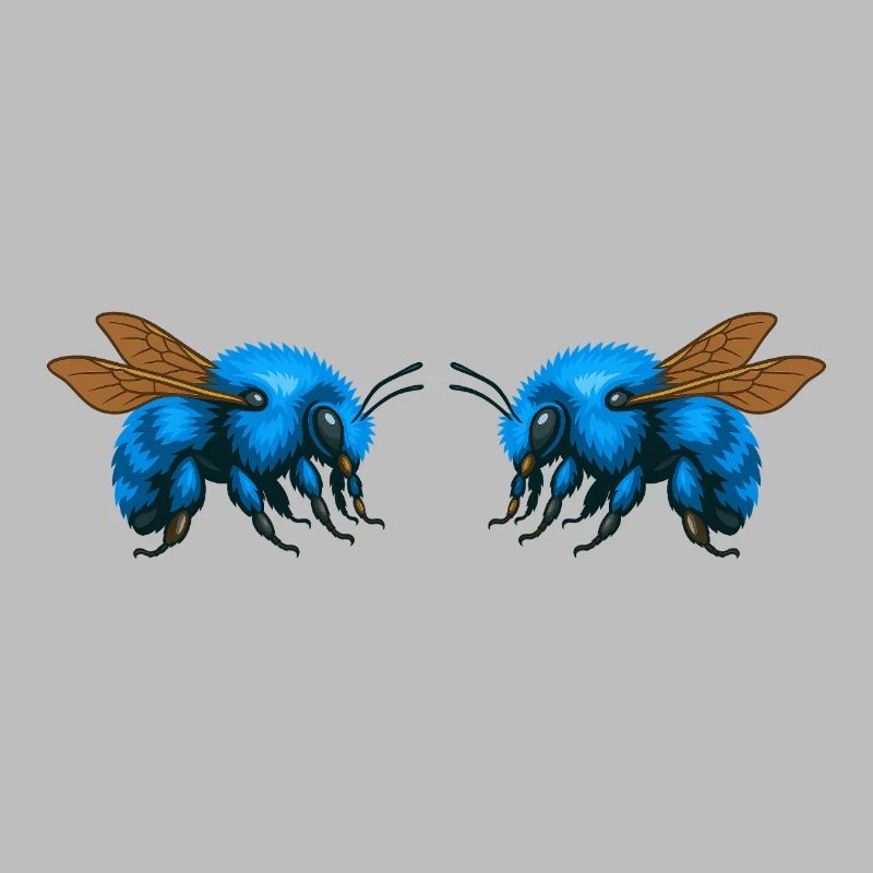 2Bumblebees mirrored