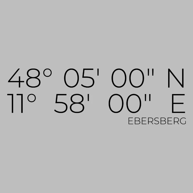 Coordinates Ebersberg, Bavaria