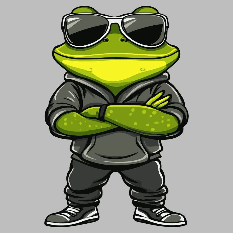 Frosch Comic Cool