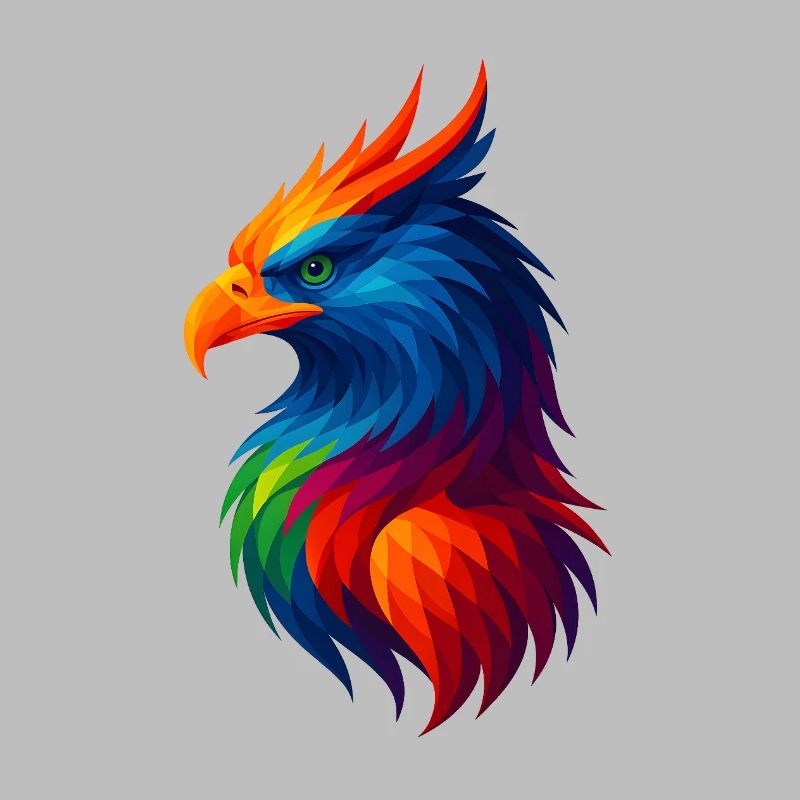 Animaux polygonaux de style WPAP - Griffin
