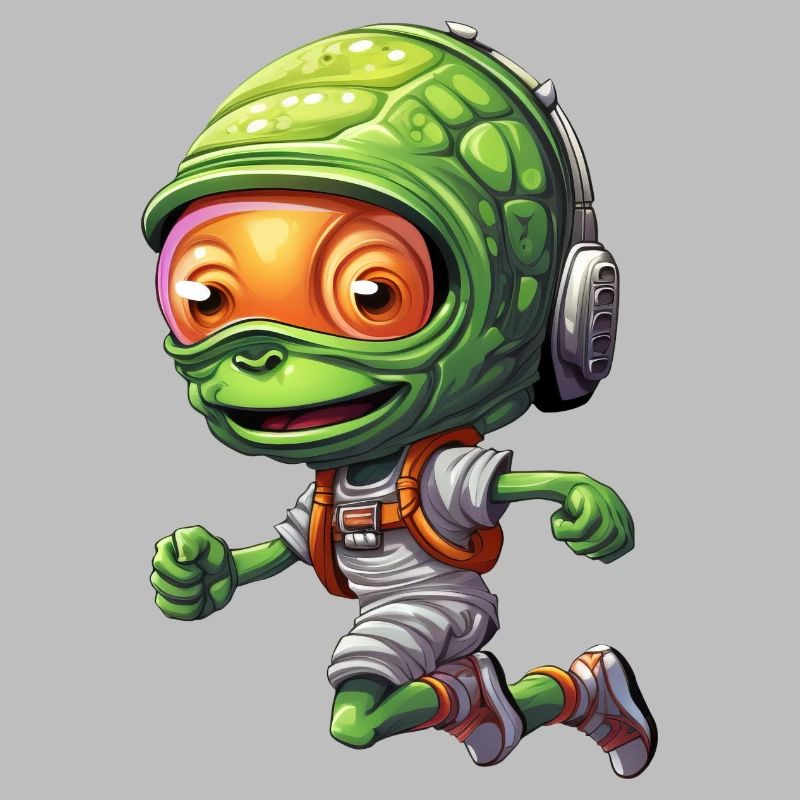 Alien Jogger: Conception de course de sprint et de marathon
