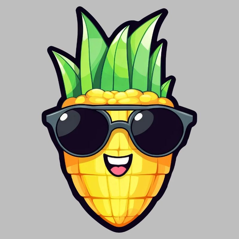 Cool corn with sunglasses - Original vegetables