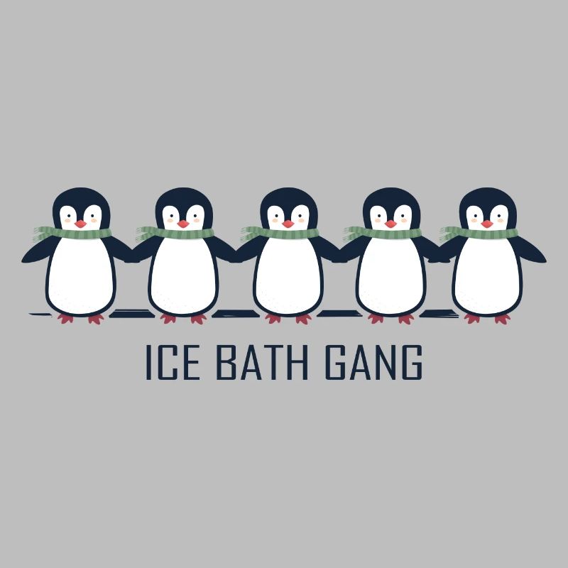 Baths Winter Baths Penguin Bathing