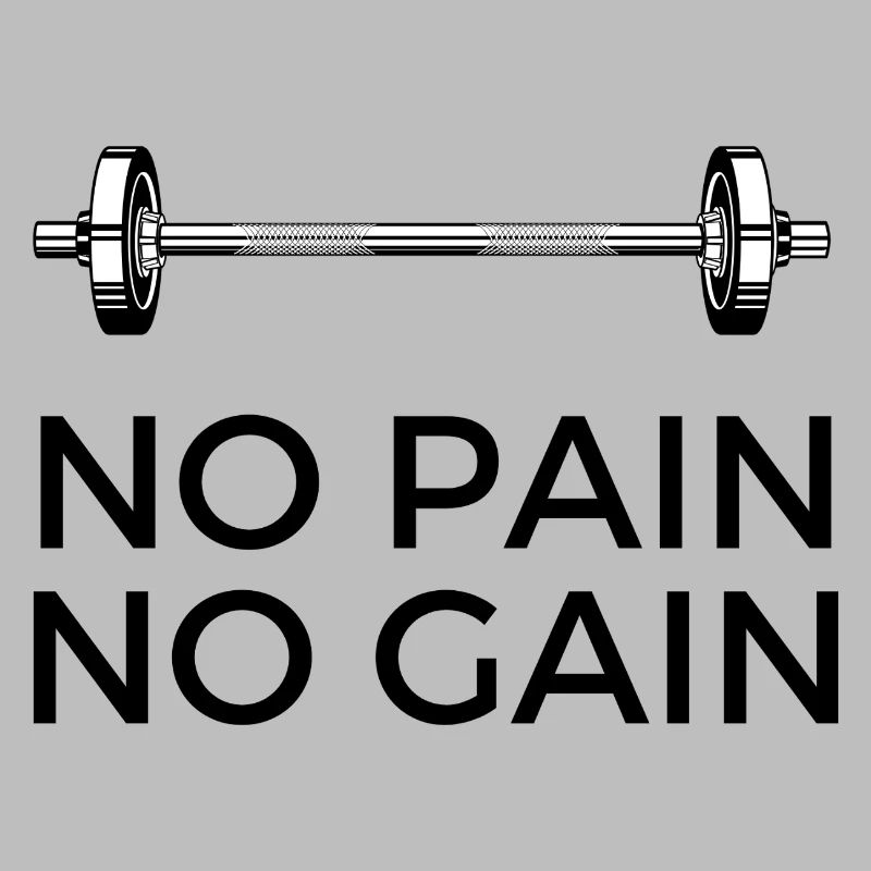 Pas de douleur, pas de gain - avec du poids