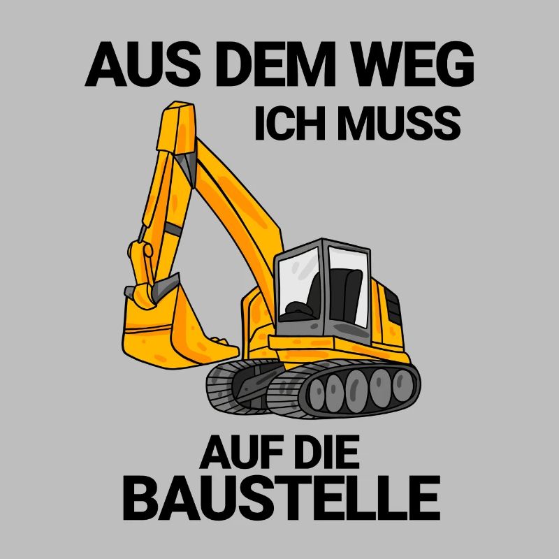 Baustelle Bagger Baggerfahrer Geschenk