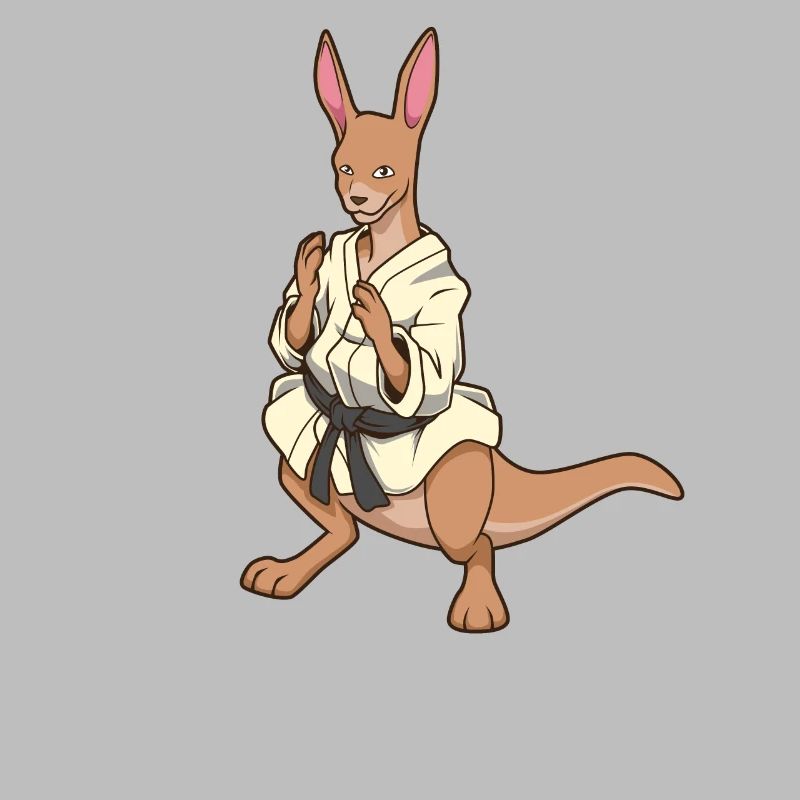 Comic Kangaroo makes judo