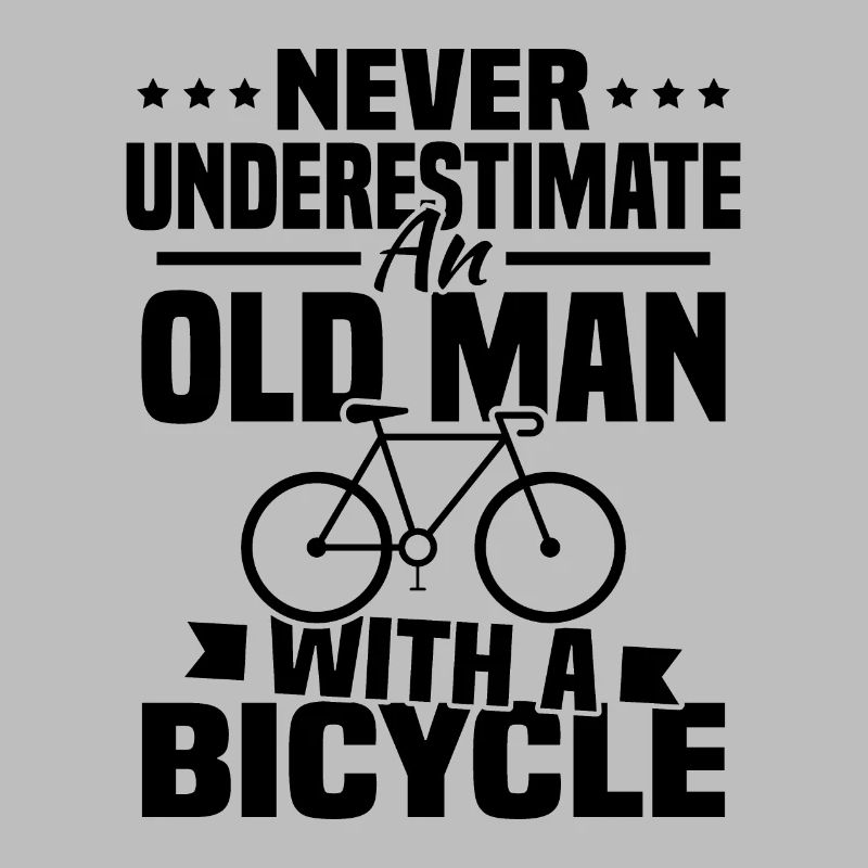 Never underestimate an old man with a bicycle...