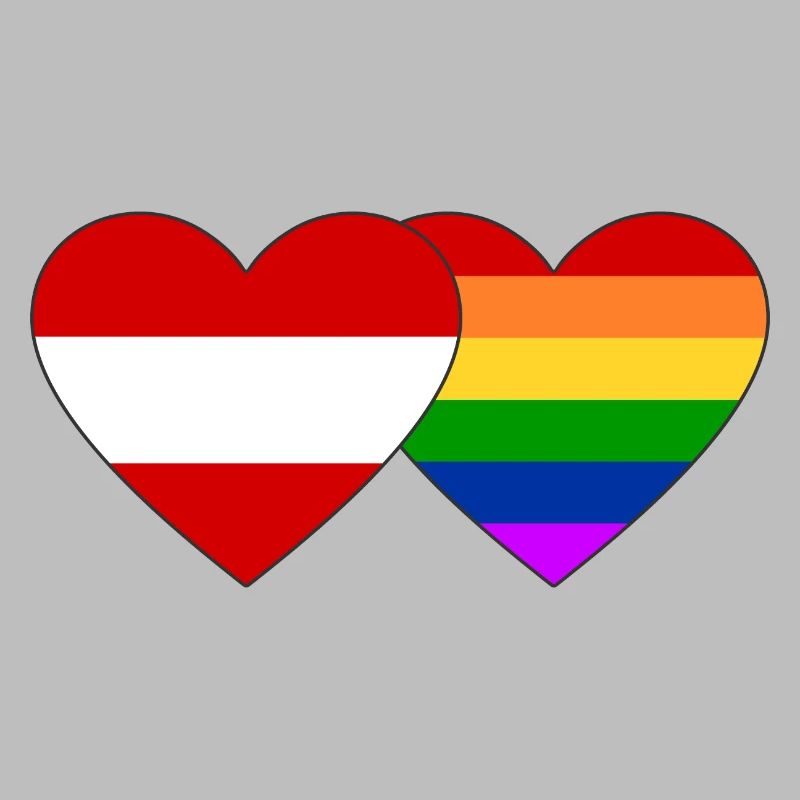 Austria Rainbow Flag
