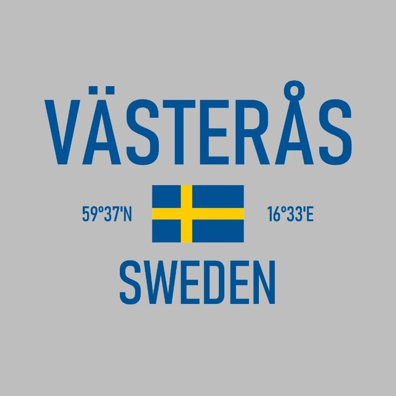 Västeras - Suède - Sverige - Coordonnées du drapeau